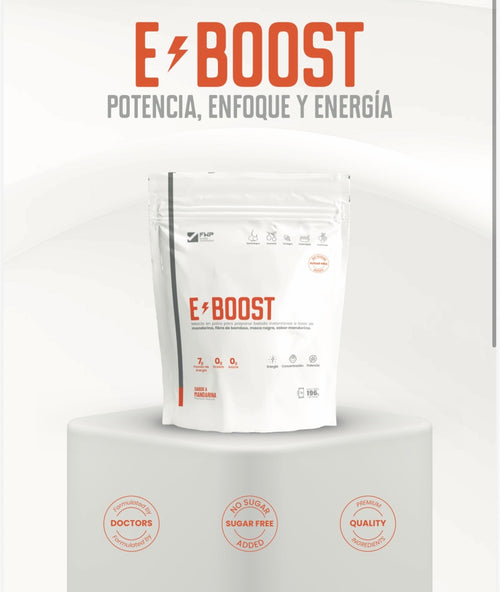 E-BOOST bolsa, potencia enfoque y energía sabor mandarina