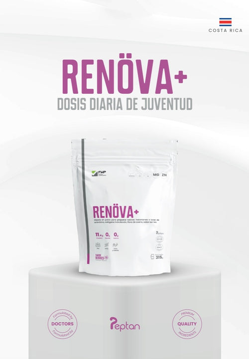RENÖVA+ dosis diaria de juventud, hecho en Costa Rica